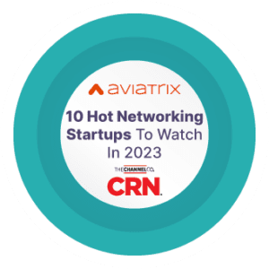 Award badge: 10 Hot Networking Startups