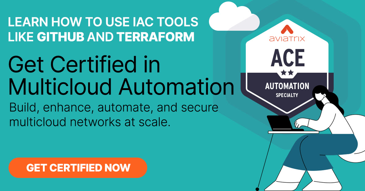 ACE Automation Instructor-Led course: Learn how to use Infrastructure as Code tools like Github and Terraform