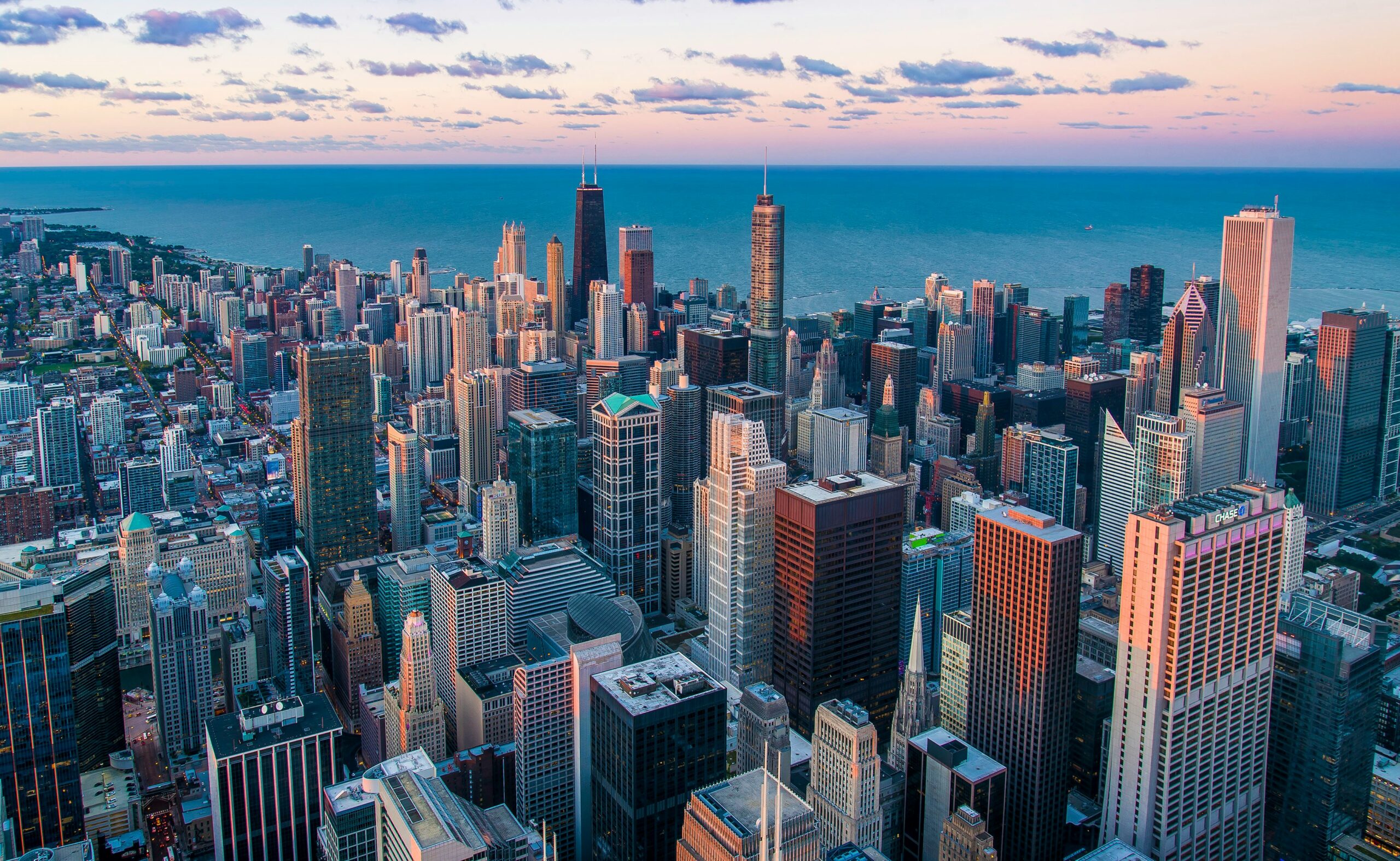 Cityscape by the ocean