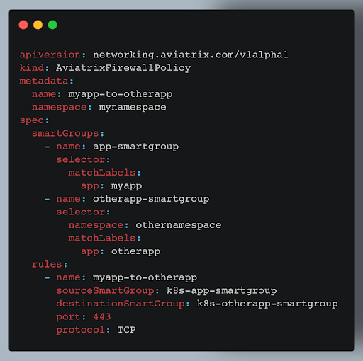 Enable pod to pod communication through Aviatrix CRDs